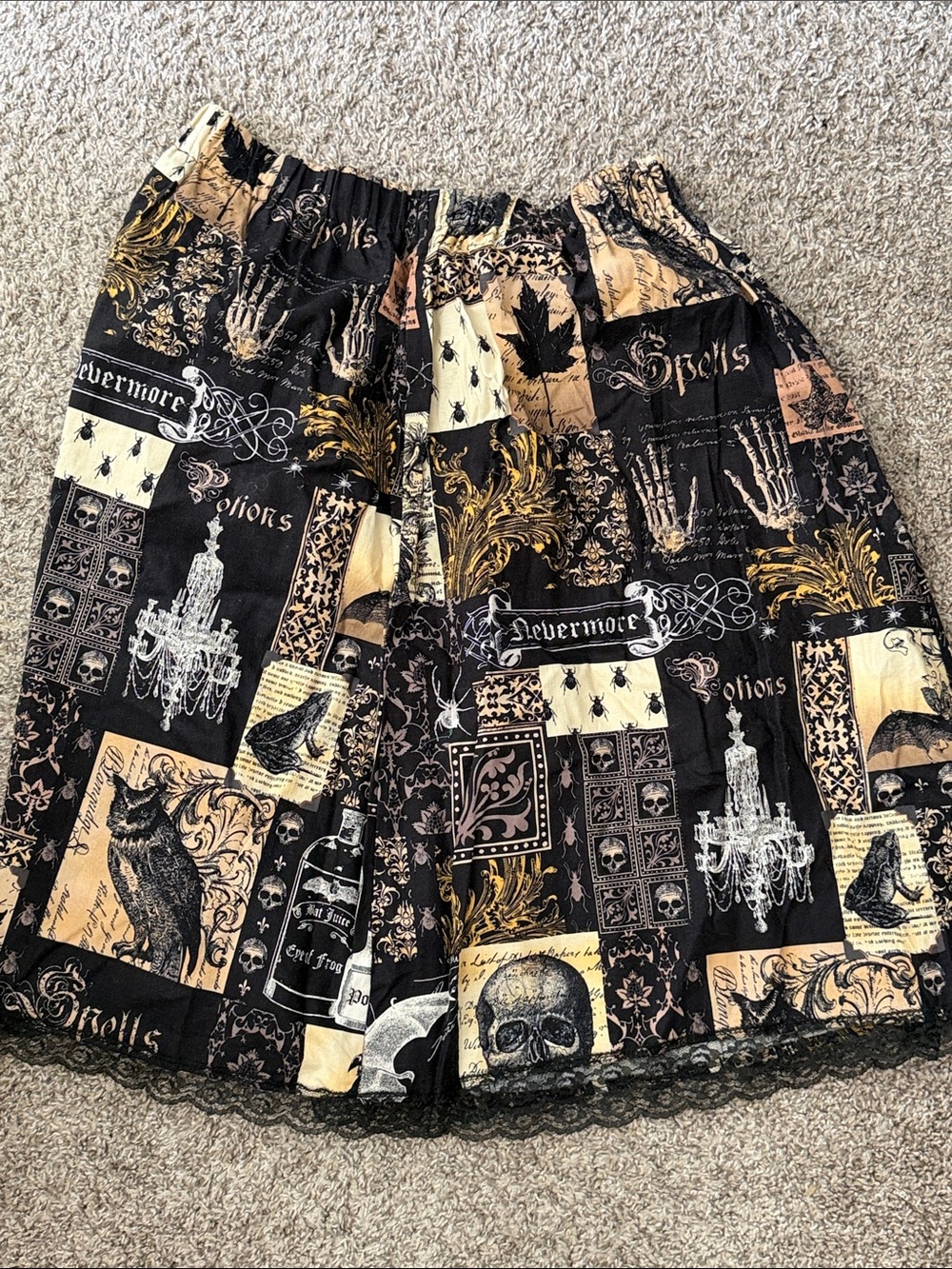 XL Handmade Halloween Skirt